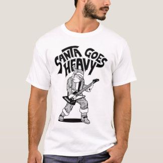Camiseta Papais noeis ficam Pretos e Branco Pesados