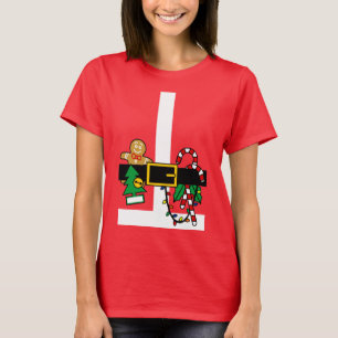 Camiseta Papais noeis Figuram Engraçado Natal