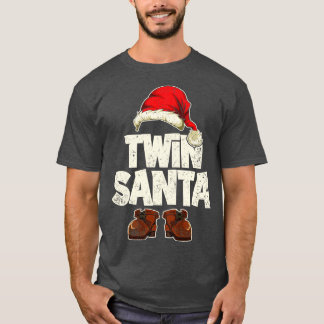 Camiseta Papais noeis Gêmeos Papais noeis Natal Festivos