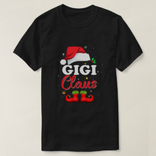 Camiseta Papais noeis Gigi Claus Coincidindo com pijamas da