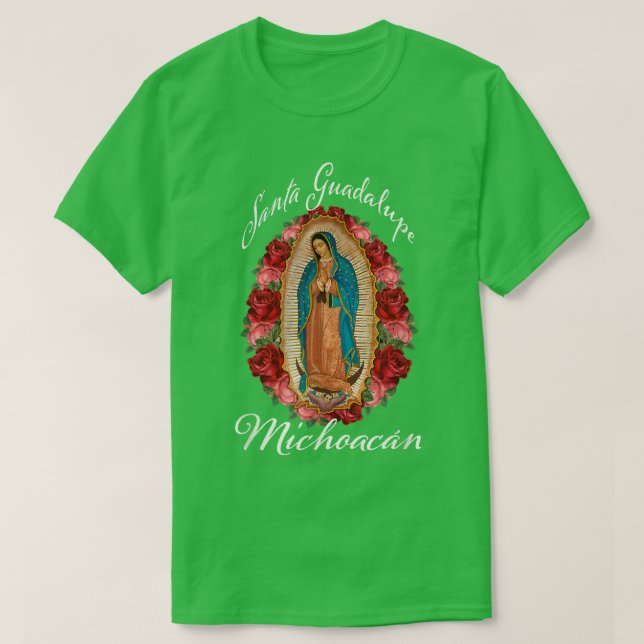 Camiseta Papais noeis Guadalupe, Santo católico do México,  (Frente do Design)