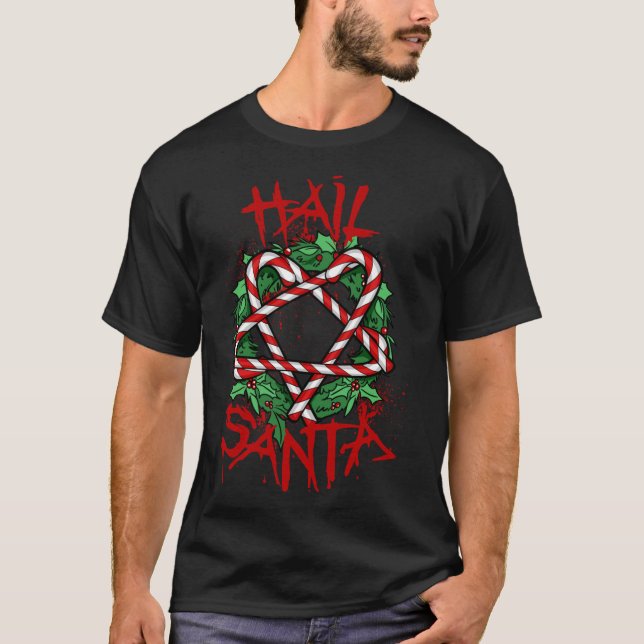 Camiseta Papais noeis HAIL Clássica T-Shirt (Frente)