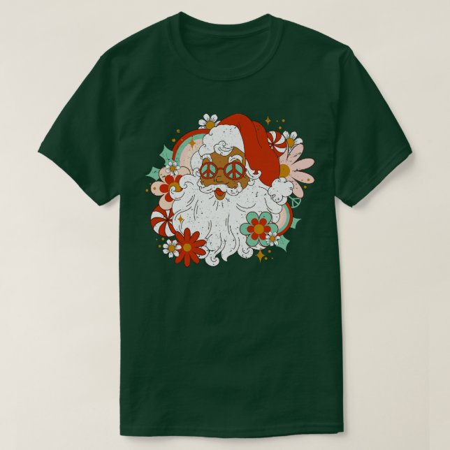 Camiseta Papais noeis Hippie (Frente do Design)