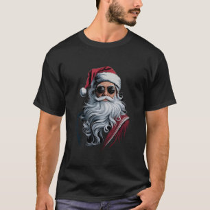 Camiseta Papais noeis hipsteres Com Óculos Solares Cláusula