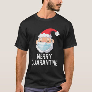 Camiseta Papais noeis hipsteres Vestindo máscara facial 202