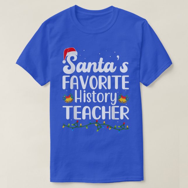 Camiseta Papais noeis História Favorita Professor Natal Nat (Frente do Design)