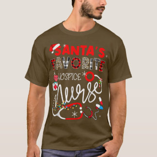 Camiseta Papais noeis Hospital Favorito Enfermeira de Natal