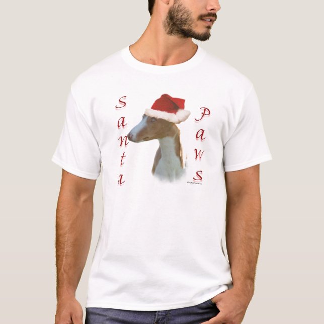 Camiseta Papais noeis Ibizan Hound Paws (Frente)