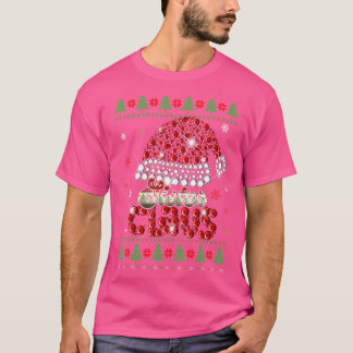 Camiseta Papais noeis Irmã Claus Festa de Natal Feia
