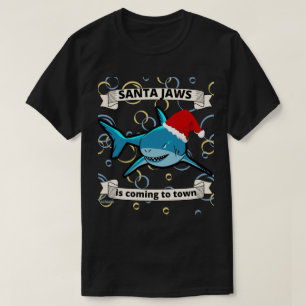 Camiseta PAPAIS NOEIS JAWS ESTÁ CHEGANDO AO tubarão de nata