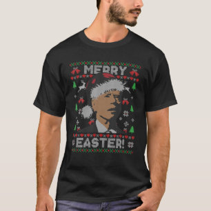 Camiseta Papais noeis Joe Biden Feliz Páscoa doce de Natal