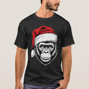 Camiseta Papais noeis Joyful Gorilla No Natal De Gorilla