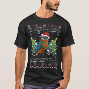 Camiseta Papais noeis Kingfisher Bird Xmas Gift Ugly Kingfi