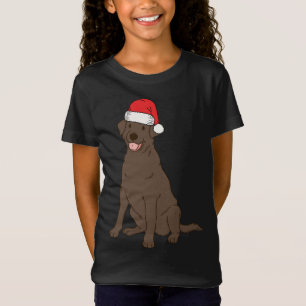 Camiseta Papais noeis Labrador Retriever Winter Christmas D