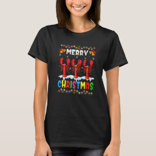 Camiseta Papais noeis Lagostas Feliz Natal Pajama