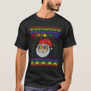 Camiseta Papais noeis LGBTQ Sueco de Natal Feio Orgulho gay