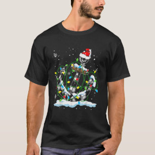 Camiseta Papais noeis Luzes de Natal Legal e Âncoras Barcos