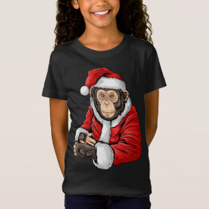 Camiseta Papais noeis macacos Figurino Natal Pajama Legal Z