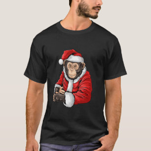 Camiseta Papais noeis macacos Figurino Natal Pajama Legal Z