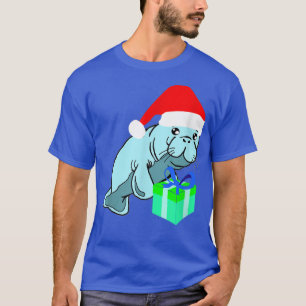 Camiseta Papais noeis Manatee Costume Funny Dugongidae Cris