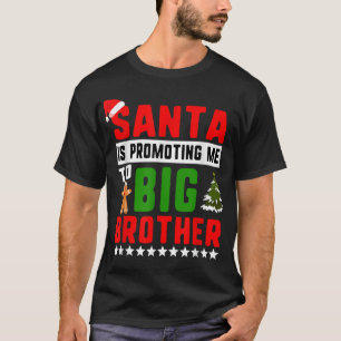 Camiseta Papais noeis Me Promovendo Para Crianças Do Grande