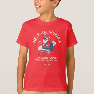 Camiseta Papais noeis Mele Kalikimaka do Havaí