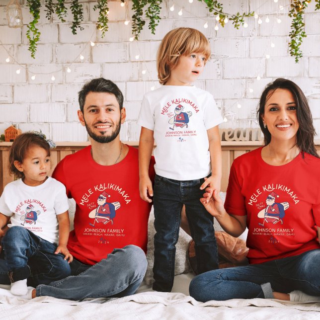 Camiseta Papais noeis Mele Kalikimaka do Havaí (Criador carregado)