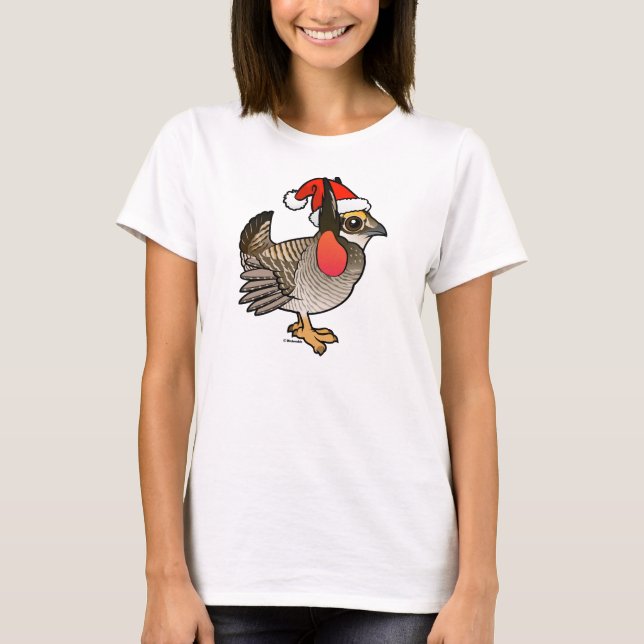 Camiseta Papais noeis Menores Prairie-Chicken (Frente)