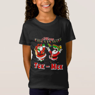 Camiseta Papais noeis mexicanos Papais noeis de cowboy Feli
