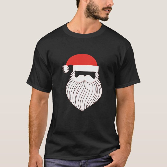 Camiseta Papais noeis Modernos Minimalistas de Natal (Frente)