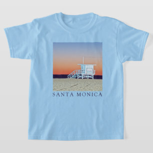 Camiseta Papais noeis Monica Beach   Los Angeles, Califórni