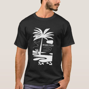 Camiseta Papais noeis Monica California Minimalist Beach Su