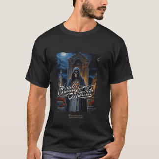 Camiseta Papais noeis Muerte em pé num cemitério de lua che