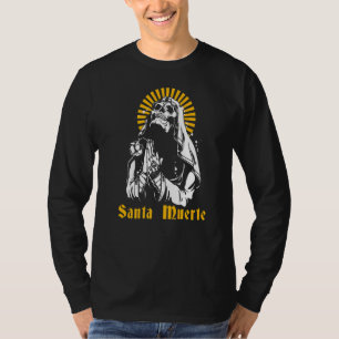 Camiseta Papais noeis Muerte Morto Crânio Mexicano Femal Mé
