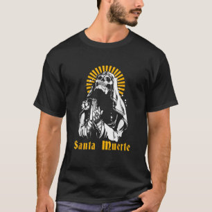 Camiseta Papais noeis Muerte Morto Crânio Mexicano Femal Mé