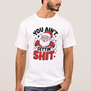 Camiseta "Papais noeis Não Imprimidos" Bah Humbug