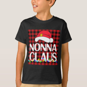 Camiseta Papais noeis Natal Da Família Nonna Claus Pajama B