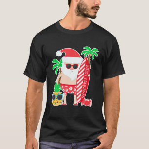Camiseta Papais noeis Navegando No Havaí Presente Na Famí