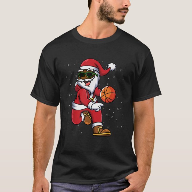 Camiseta Papais noeis negros da América Latina no basquete  (Frente)