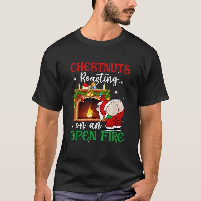 Camiseta Papais noeis Nozes De Natal Em Torno De Uma Operaç (Frente)