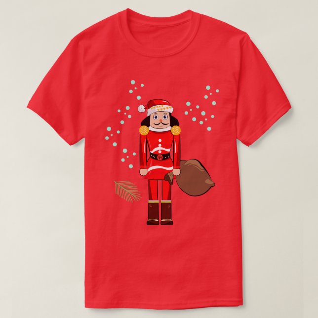 Camiseta Papais noeis Nutcracker Natal (Frente do Design)