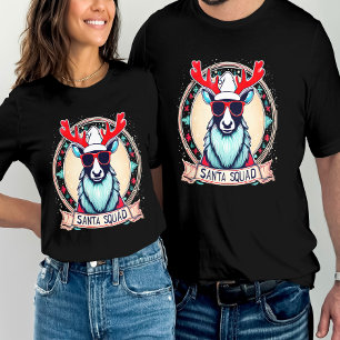Camiseta Papais noeis Óculos Legal Esquadrão Óculos Festivo
