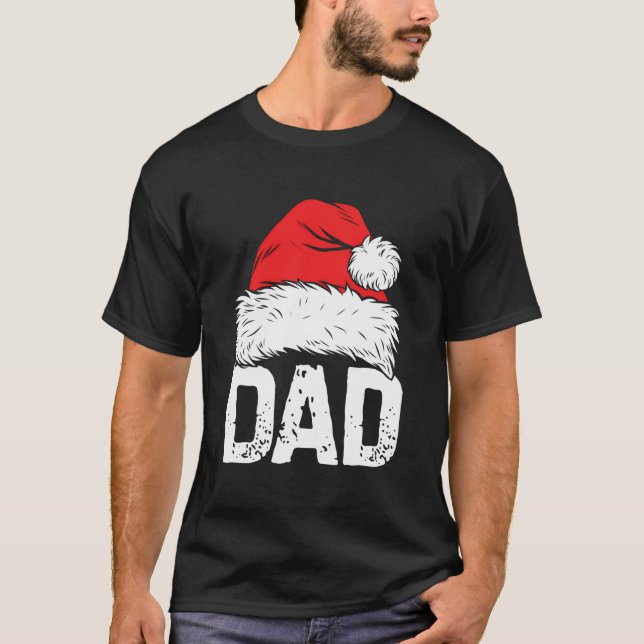 Camiseta Papais noeis pais Família de Natal Igualando Pijam (Frente)