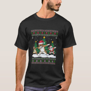Camiseta Papais noeis Para Dabbing Reindeer Dogue De Bordea