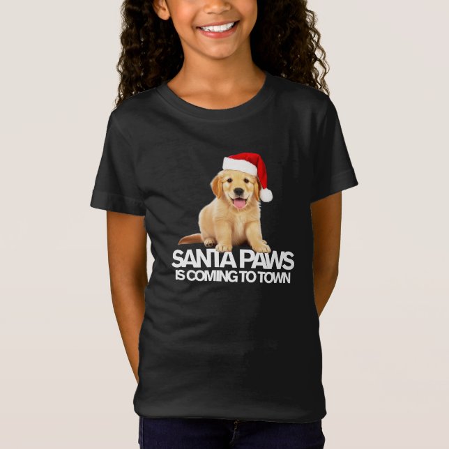 Camiseta PAPAIS NOEIS PAWS VEM PARA A CIDADE, novo filhote  (Frente)