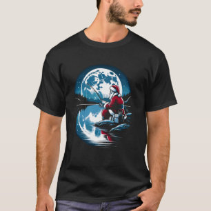 Camiseta Papais noeis pescando Natal Xmas Pescadores Peixes