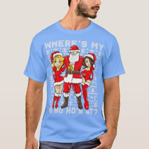 Camiseta Papais noeis Pimp Onde Minha Cabeça No Natal