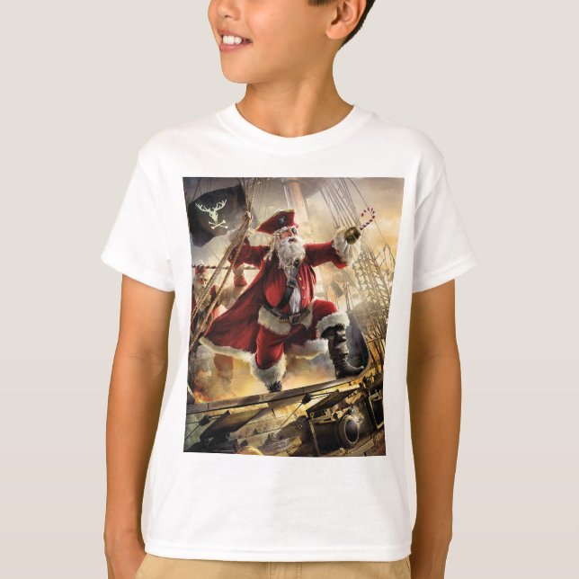 Camiseta Papais noeis piratas (Frente)