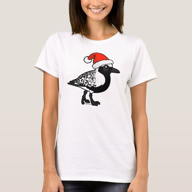 Camiseta Papais noeis Plover de barriga negra (Frente)