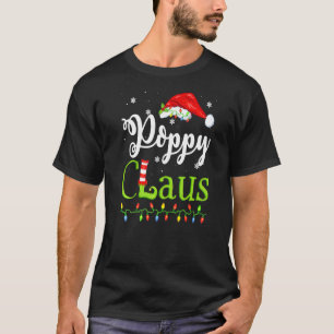 Camiseta Papais noeis Poppy Claus Família de Natal Correspo